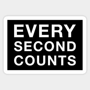 Every Second Counts Sticker